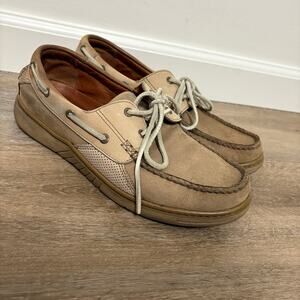 Tommy Bahama Men's Tan  Leather Loafers Size 9M